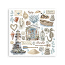 Stamperia Rub-On Kit 6.1" x 6.1" - Silent Sea