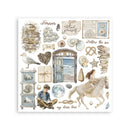 Stamperia Rub-On Kit 6.1" x 6.1" - Silent Sea