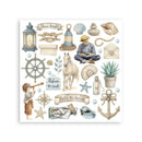 Stamperia Rub-On Kit 6.1" x 6.1" - Silent Sea