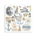 Stamperia Rub-On Kit 6.1" x 6.1" - Silent Sea