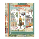 Stamperia Rub On Selection book with travel-themed designs on a white background