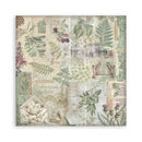Stamperia Scrapbooking Pad 12" x 12" 10/pkg - Backgrounds Selection - Herbarium Silvae