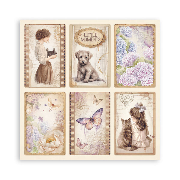 Stamperia Scrapbooking Pad 8"x8" 22/Pkg - Quiet Days