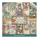 Stamperia 'Gardens of Time' scrapbooking paper pack with vintage-themed design elements.