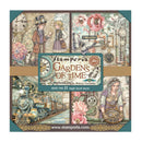 Stamperia 'Gardens of Time' paper pad packaging with vintage-themed illustrations.
