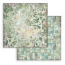 Stamperia Scrapbooking Small Pad 8" x 8" 10/pkg - Backgrounds Selection - Herbarium Silvae