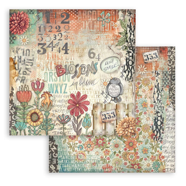 Stamperia Scrapbooking Small Pad 8" ‚àö√≥ 8" 10/pkg - Furry Friends