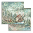 Stamperia Scrapbooking Small Pad 8" x 8" 10/pkg - Herbarium Silvae