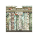 Stamperia Scrapbooking Small Pad 8" x 8" 10/pkg - Backgrounds Selection - Herbarium Silvae