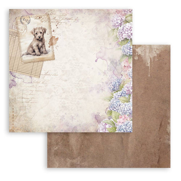 Stamperia Scrapbooking Small Pad 8"x8" 10/Pkg - Quiet Days