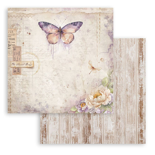Stamperia Scrapbooking Small Pad 8"x8" 10/Pkg - Quiet Days