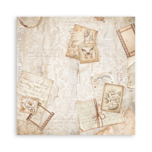 Stamperia Scrapbooking Small Pad 8"x8" 10/Pkg - Quiet Days
