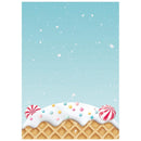 Stamperia Selection Rice Paper A6 Set of 8 - Candy Christmas Backgrounds