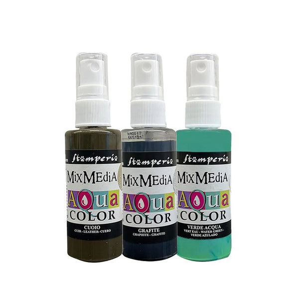 Stamperia Selection Set of 3 Aquacolor - Furry Friends