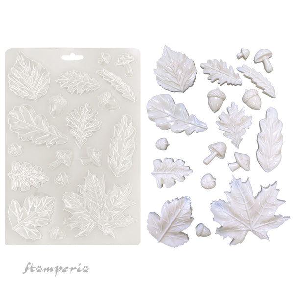 Stamperia Soft Mould A5 - Whispering Woods - Leaves