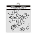 Stamperia Thick Stencil 4.72"x 4.72" - Whispering Woods - Berries