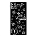 Stamperia Thick Stencil 4.72" x 9.84" - Gear Up for Christmas Snowflakes