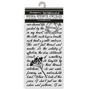 Stamperia Thick Stencil 4.72" x 9.84" - Quiet Days Manuscript