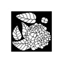 Stamperia Thick Stencil 4.72" x 4.72" - Quiet Days Hydrangea