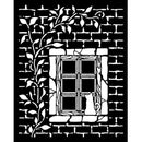 Stamperia Thick Stencil 7.87"x 9.84" - Herbarium Silvae Country Window
