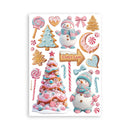 Stamperia Washi Pad A5 8 Sheets - Candy Christmas