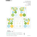 Set of 5 sticker sheets with colorful designs on a white background, featuring Studio Light branding.
