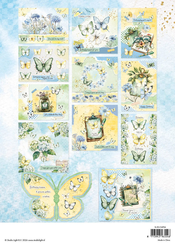 Studio Light Essentials Card Making Paper Pad - Spring Wings