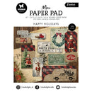 Mini paper pad with Christmas-themed designs on a white background