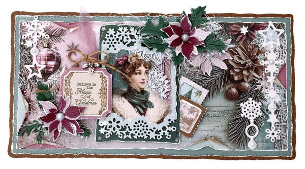 Studio Light Christmas Blush Designer Paper Pad 8"x8" - Backgrounds