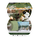 Studio Light Christmas Forest 18 gift boxes set in A5 size top-loading envelopes, featuring festive forest-themed packaging designs with pine trees, candles, and holiday illustrations.