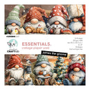Collage paper pad featuring gnomes with Studio Light and Craftlab branding.