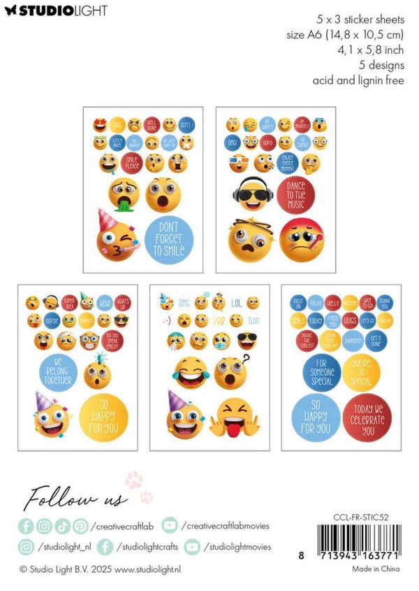 Studio Light Creative Craftlab Friendz Stickers - Smile Please