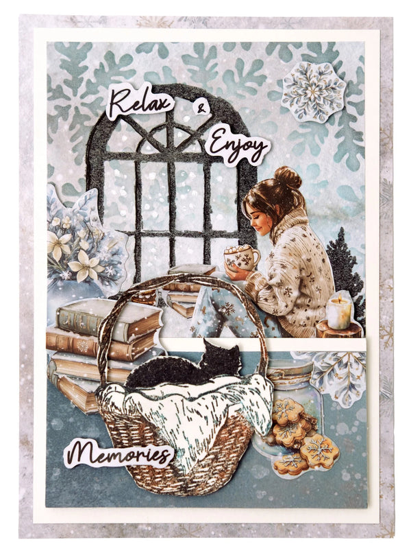 Studio Light Die-Cut Designer Paper Pad - Snowy Winter Days Essentials