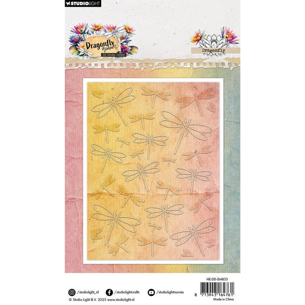 Studio Light Dragonfly Dreams Embossing Folder - Dragonfly