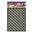 Decorative paper sheet with black and white pattern on a purple background, featuring 'Studio Light' branding.