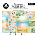 Studio Light Die-cut design paper pad with summer meadow theme on a white background