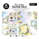 Studio Light Violet Musings paper pad with die-cut design on a white background