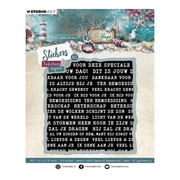 Decorative product with text and beach-themed design, featuring Studio Light branding.
