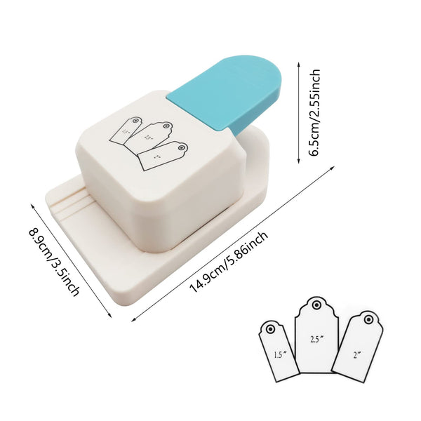 Poppy Crafts 3-in-1 Tag Punch - Rounded Tag