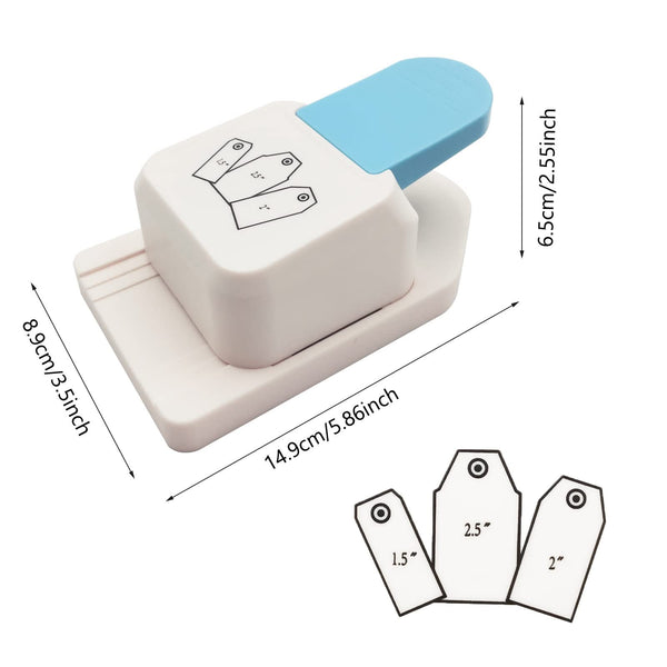 Poppy Crafts 3-in-1 Tag Punch - Angled Tag
