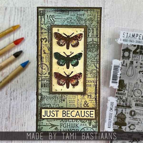 Tim Holtz Cling Stamps 7"X8.5" Hodgepodge