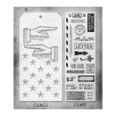 Tim Holtz Mixed-Media Stamps & Stencil - Set