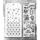 Tim Holtz Mixed-Media Stamps & Stencil - Christmas Cartoons