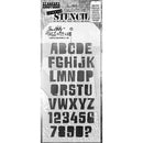 Tim Holtz Layered Stencil 4.125"X8.5" - Cut Out Alpha
