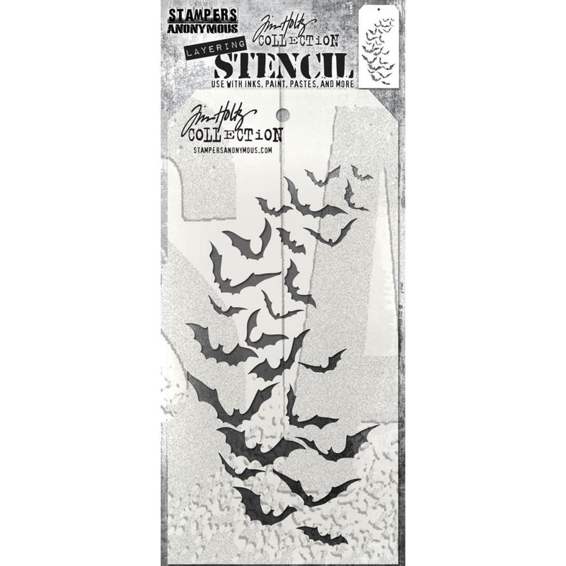 Tim Holtz Layered Stencil 4.125"X8.5" Batty