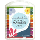 Kwik Stix Magic Stix Washable Acrylic Markers 24/Pkg Assorted Colours