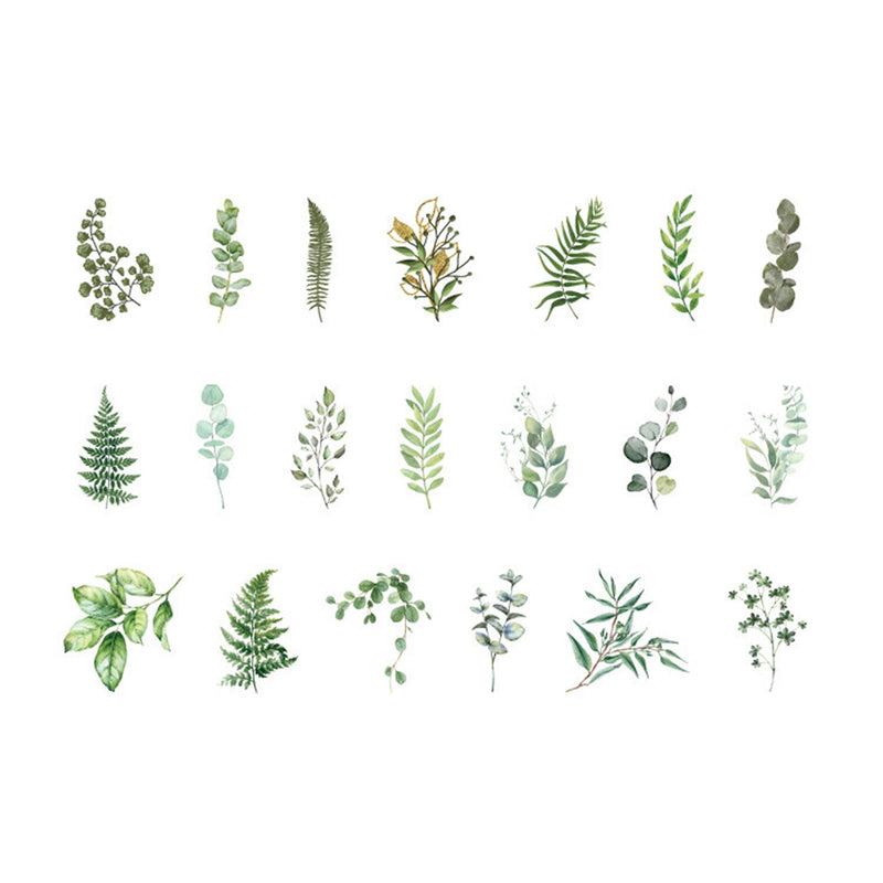 Poppy Crafts Floral Nature Sticker Pack - Green Ferns