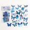 Poppy Crafts Butterfly Nature Sticker Pack - Blue