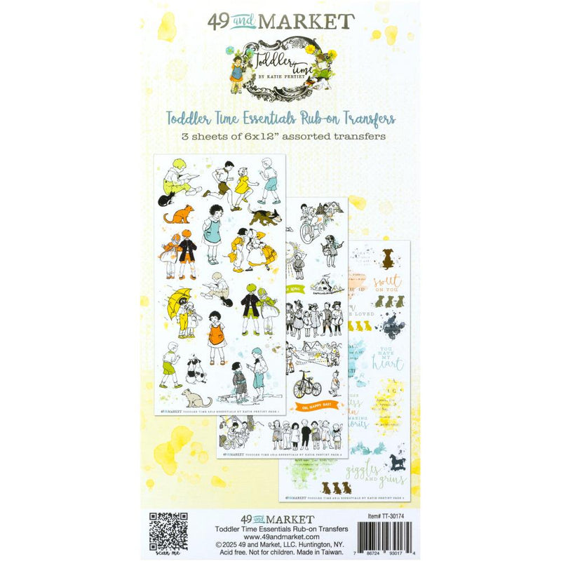 49 And Market Rub-On Transfer Set Toddler Time Essentials