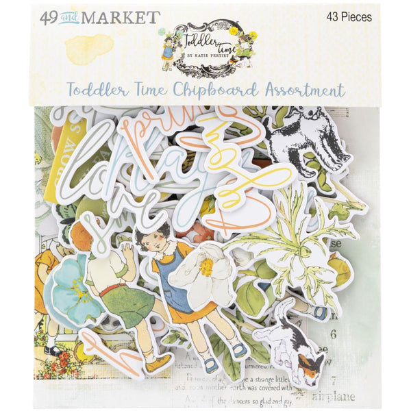 49 And Market Chipboard Set Toddler Time